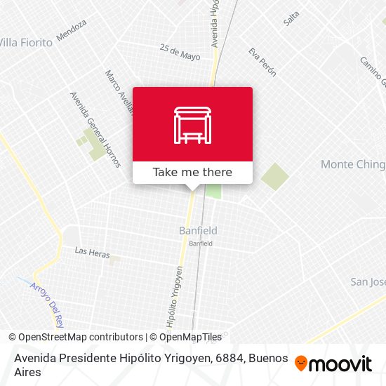 Avenida Presidente Hipólito Yrigoyen, 6884 map