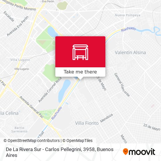 De La Rivera Sur - Carlos Pellegrini, 3958 map
