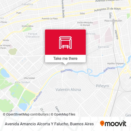 Avenida Amancio Alcorta Y Falucho map