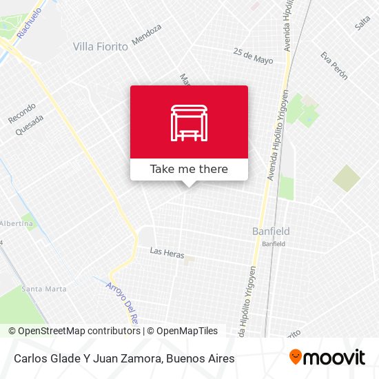 Mapa de Carlos Glade Y Juan Zamora