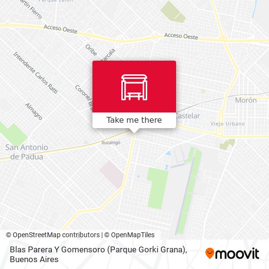 Blas Parera Y Gomensoro (Parque Gorki Grana) map