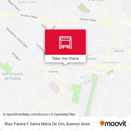 Mapa de Blas Parera Y Santa María De Oro