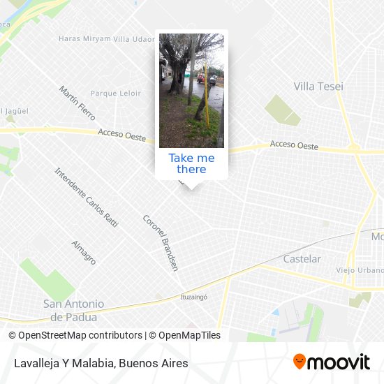 Lavalleja Y Malabia map
