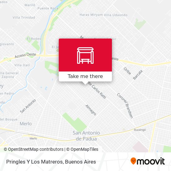 Pringles Y Los Matreros map