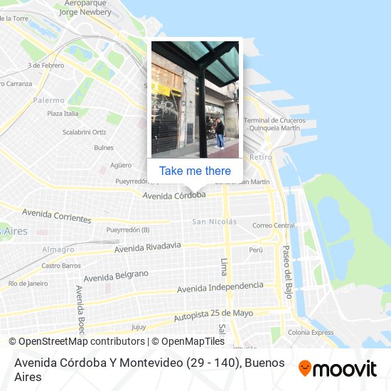 Mapa de Avenida Córdoba Y Montevideo (29 - 140)