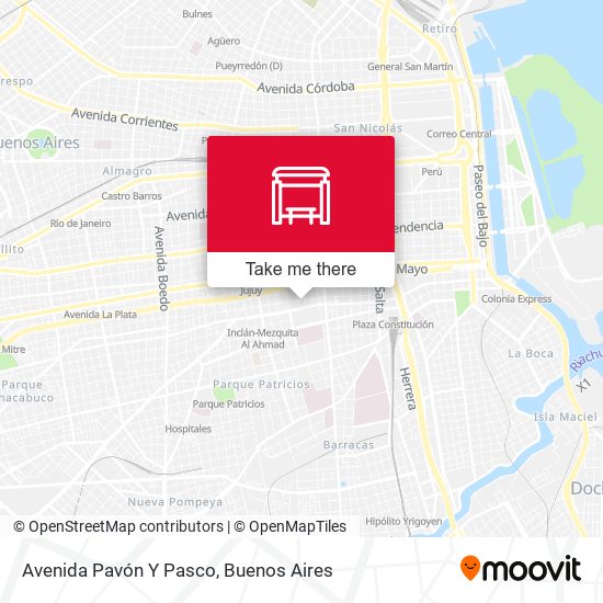 Mapa de Avenida Pavón Y Pasco