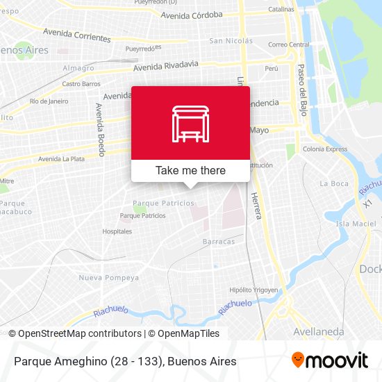 Parque Ameghino (28 - 133) map