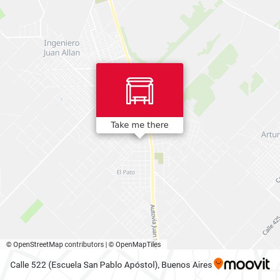 Mapa de Calle 522 (Escuela San Pablo Apóstol)