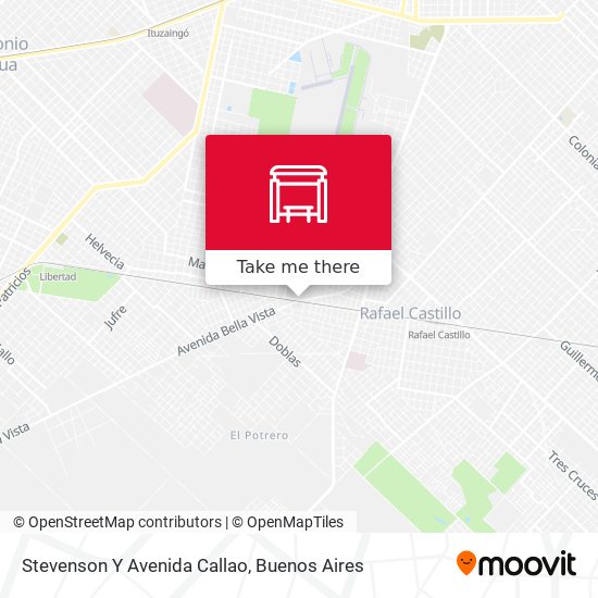 Stevenson Y Avenida Callao map