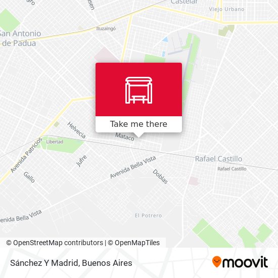 Sánchez Y Madrid map
