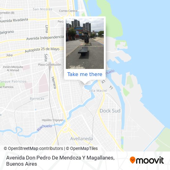 Mapa de Avenida Don Pedro De Mendoza Y Magallanes