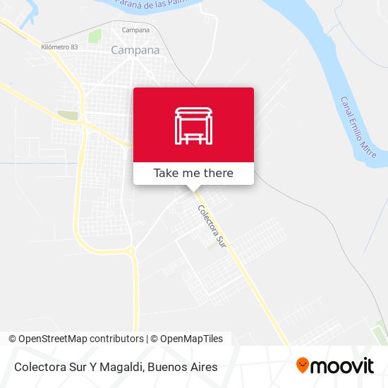 Colectora Sur Y Magaldi map