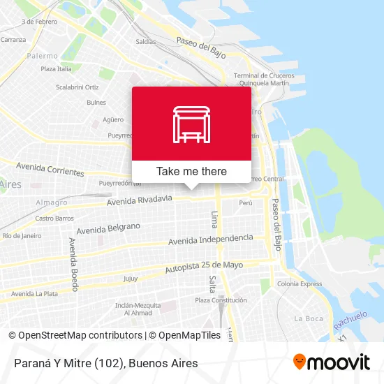Paraná Y Mitre (102) map
