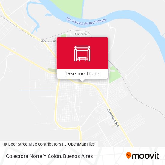 Mapa de Colectora Norte Y Colón