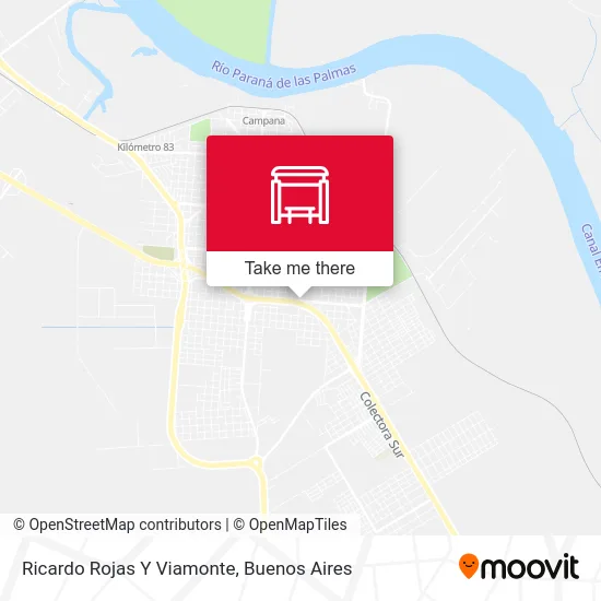 Ricardo Rojas Y Viamonte map