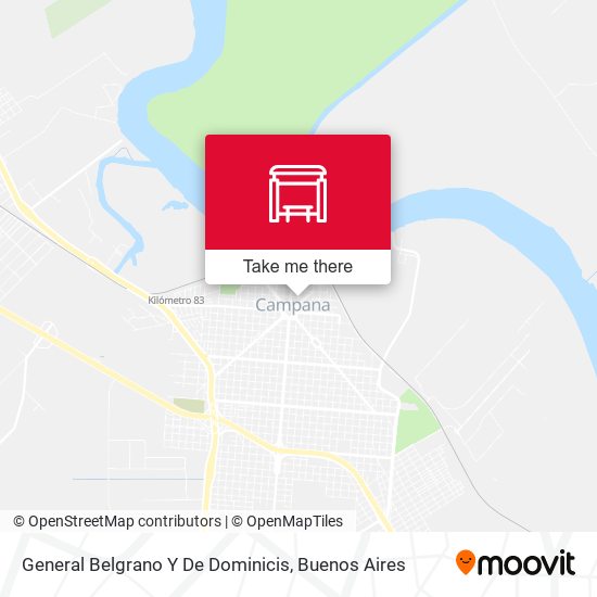 Mapa de General Belgrano Y De Dominicis