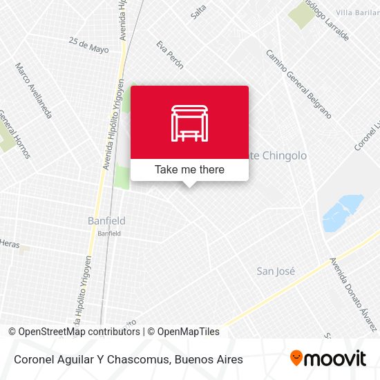 Coronel Aguilar Y Chascomus map