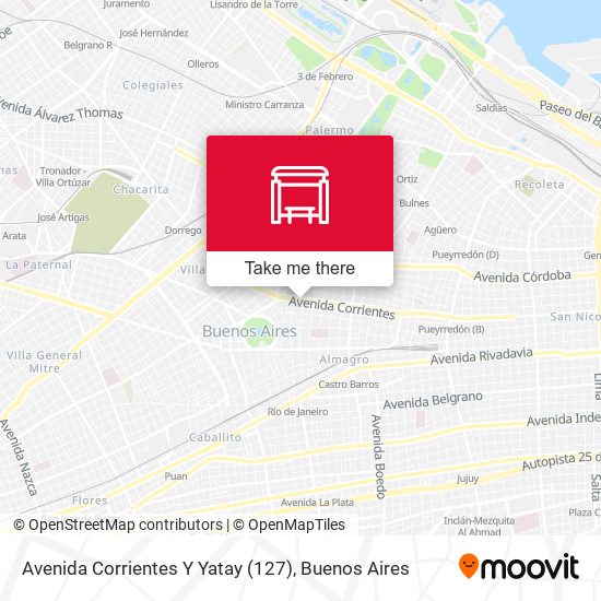 Mapa de Avenida Corrientes Y Yatay (127)
