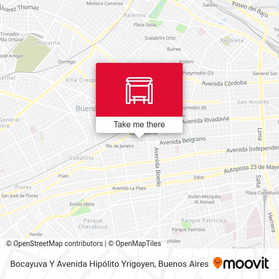 Bocayuva Y Avenida Hipólito Yrigoyen map