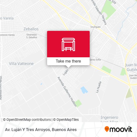 Mapa de Av. Luján Y Tres Arroyos