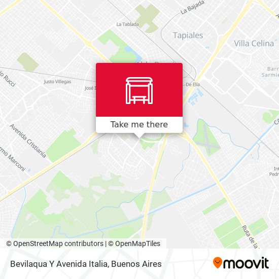 Bevilaqua Y Avenida Italia map