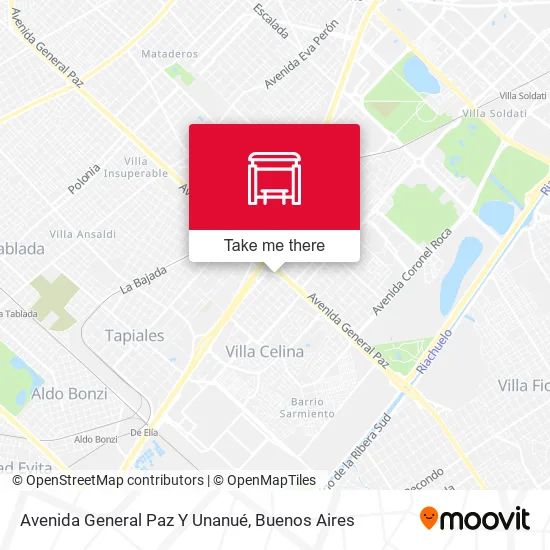 Avenida General Paz Y Unanué map