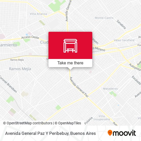Avenida General Paz Y Peribebuy map