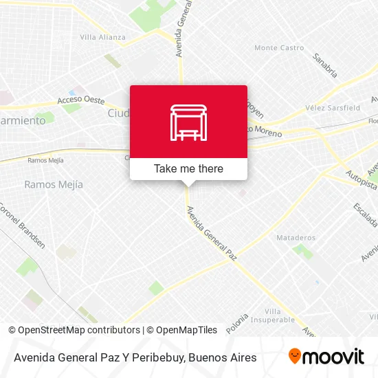 Avenida General Paz Y Peribebuy map