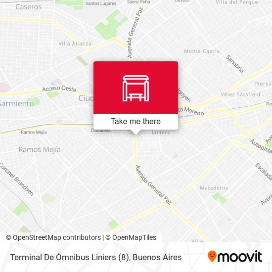 Terminal De Ómnibus Liniers (8) map