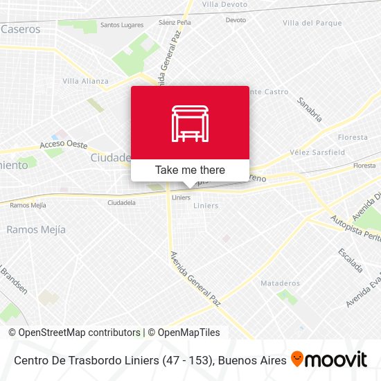Centro De Trasbordo Liniers (47 - 153) map