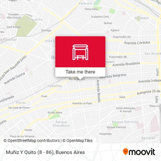 Muñiz Y Quito (8 - 86) map