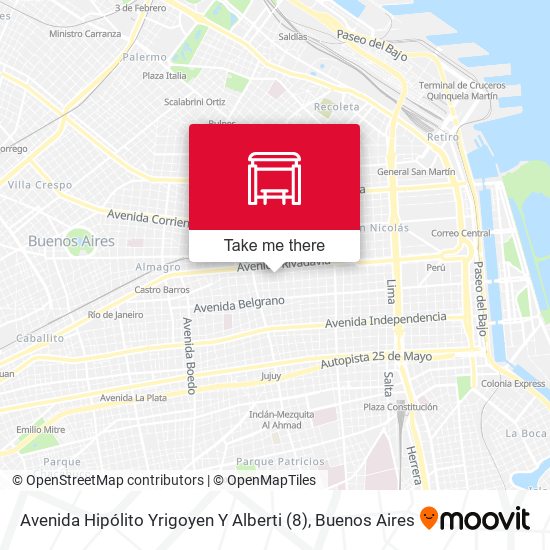 Avenida Hipólito Yrigoyen Y Alberti (8) map