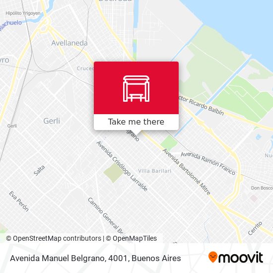 Avenida Manuel Belgrano, 4001 map