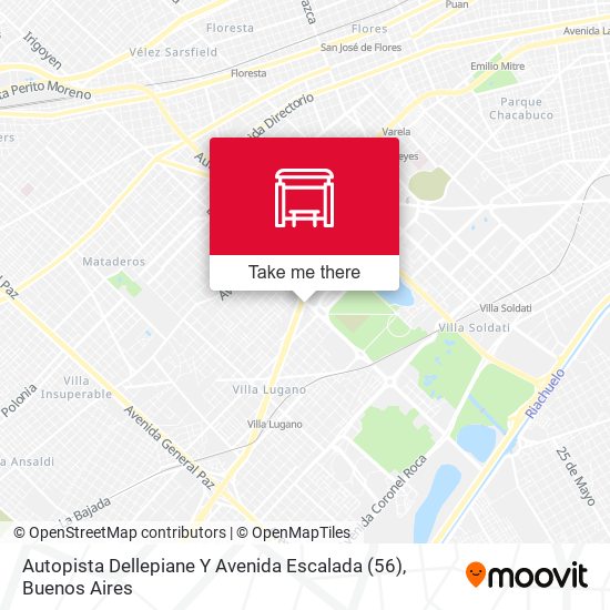 Autopista Dellepiane Y Avenida Escalada (56) map