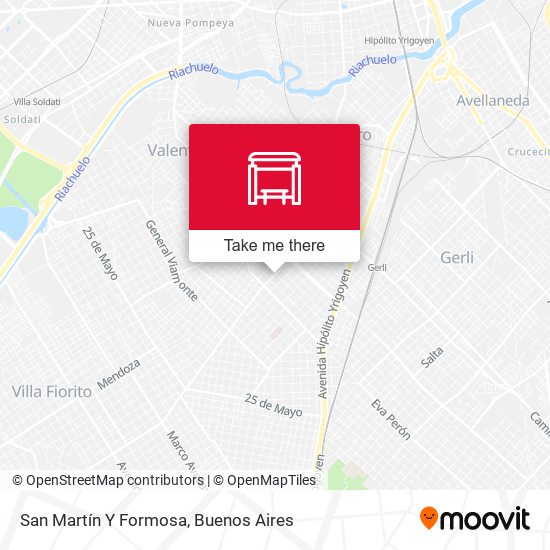 Mapa de San Martín Y Formosa