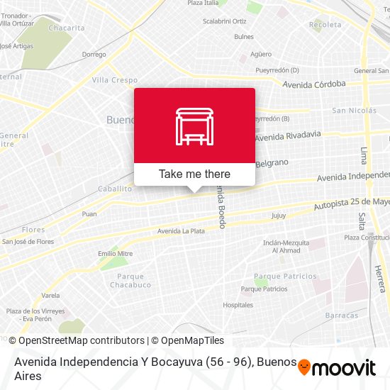 Avenida Independencia Y Bocayuva (56 - 96) map