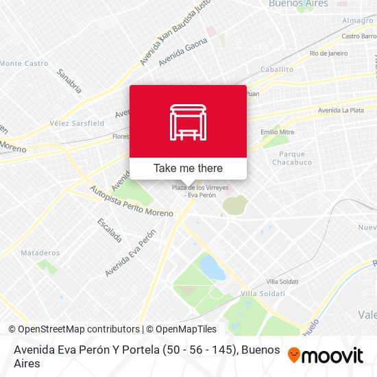 Avenida Eva Perón Y Portela (50 - 56 - 145) map