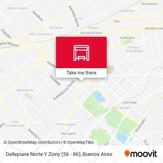 Mapa de Dellepiane Norte Y Zinny (56 - 86)