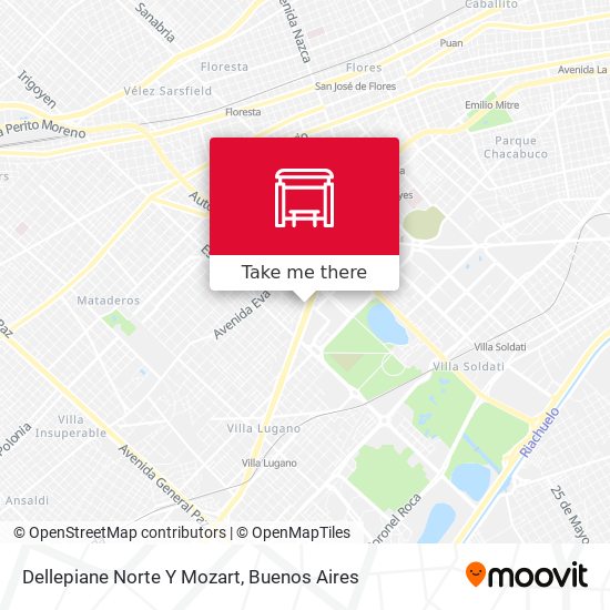 Dellepiane Norte Y Mozart map