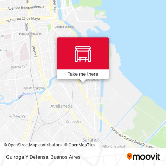 Quiroga Y Defensa map