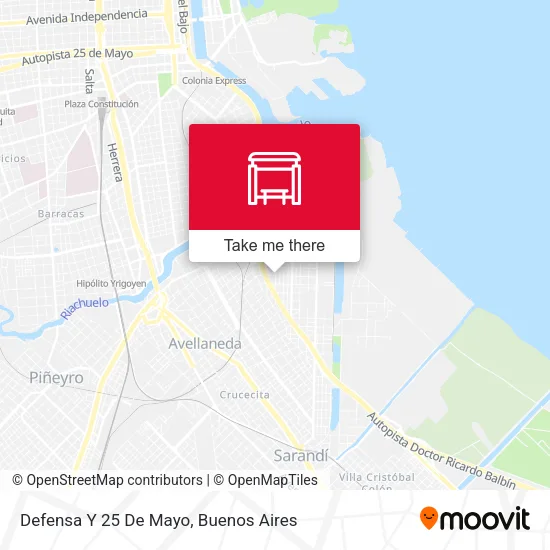 Defensa Y 25 De Mayo map