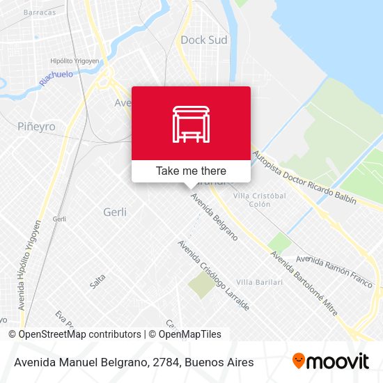 Avenida Manuel Belgrano, 2784 map