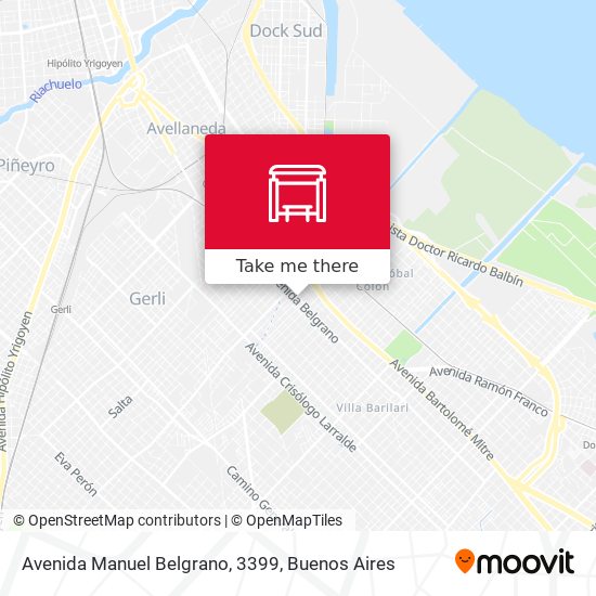 Avenida Manuel Belgrano, 3399 map