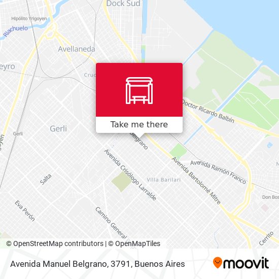 Mapa de Avenida Manuel Belgrano, 3791