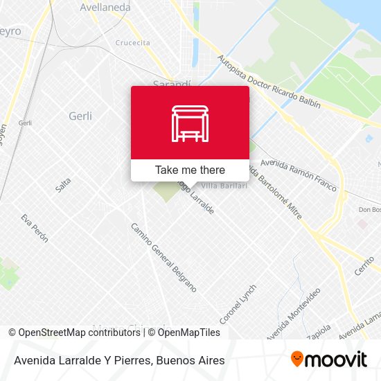 Avenida Larralde Y Pierres map