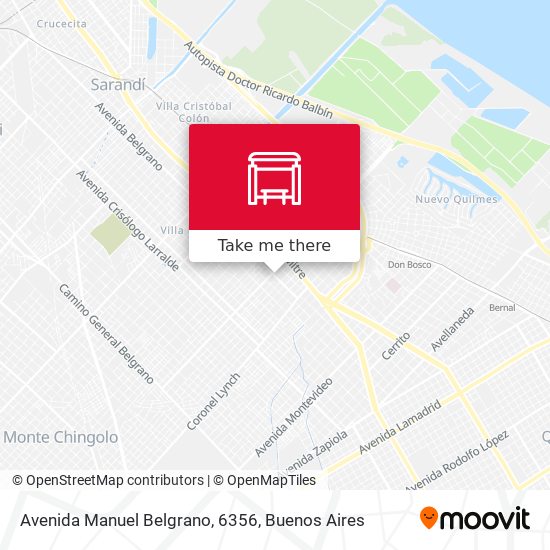 Mapa de Avenida Manuel Belgrano, 6356