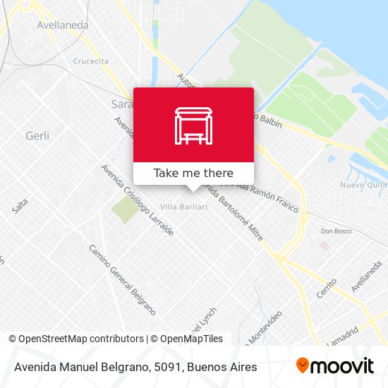 Mapa de Avenida Manuel Belgrano, 5091