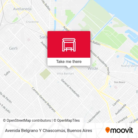 Avenida Belgrano Y Chascomús map