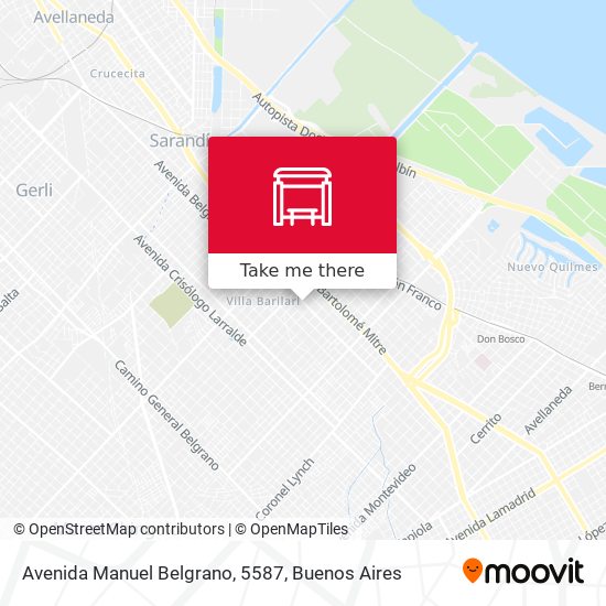 Avenida Manuel Belgrano, 5587 map