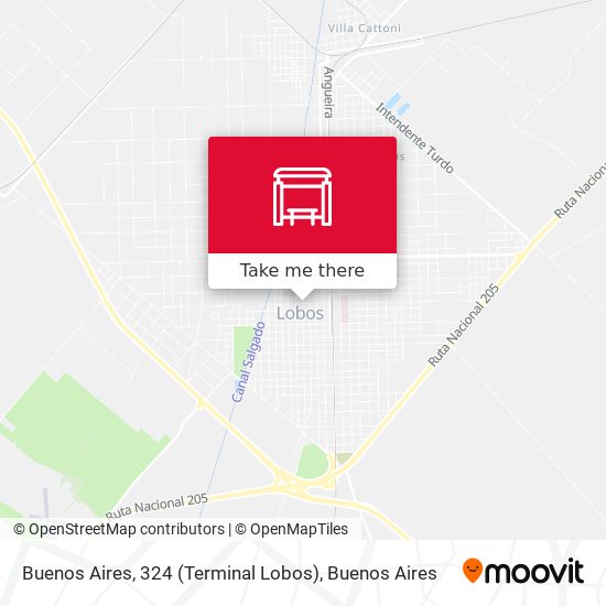 Mapa de Buenos Aires, 324 (Terminal Lobos)